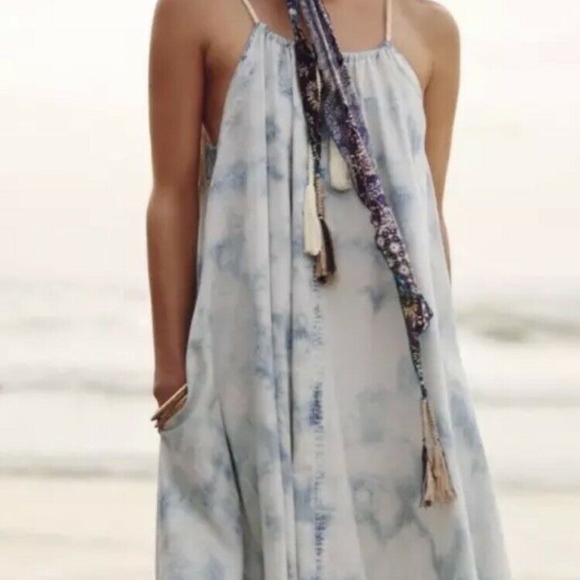 Anthropologie Holding Horses Chambray Swing Dress - Picture 2 of 8